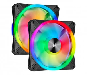 Corsair QL140 RGB 140mm PWM Dual Fan Kit RGB CO-9050100-WW CO-9050100-WW - Chłodzenie procesora - miniaturka - grafika 2