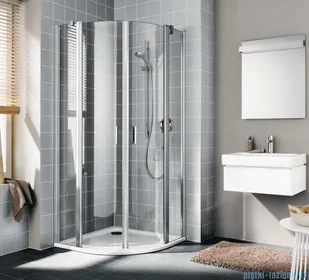 Kermi Cada XS kabina prysznicowa półokrągła 90x90 cm CKP5509020VPK - Kabiny prysznicowe - miniaturka - grafika 2