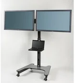 Akcesoria do projektorów - Liesegang Liesegang podwójny stojak dla wyświetlacza LCD ST 73 305898 - miniaturka - grafika 1