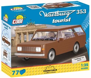 Cobi Cars Wartburg 353 tourist 77kl 24543 - Klocki - miniaturka - grafika 2