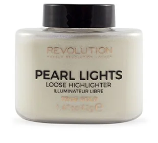 Revolution Makeup Makeup Revolution Puder rozświetlający Pearl Lights Loose Highlighter True Gold 25g - Rozświetlacze do twarzy i ciała - miniaturka - grafika 5