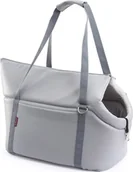 Sprzęt podróżny i transportery dla psów - Boutiquezoo Boutiquezoo TRANSPORTER Torba podróżna dla Psa Nosidełko Szary Skaj L NOSIDEŁKO SZARY SKAJ R3 L - miniaturka - grafika 1