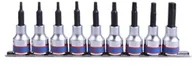 Zestawy narzędziowe - KING TONY Zestaw nasadek 4119PR10, 1/2'', TORX T20-T60 - miniaturka - grafika 1