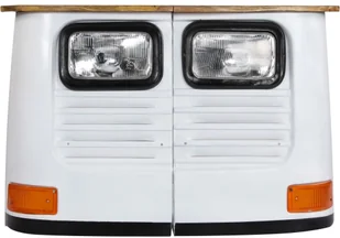 vidaXL Szafka w kształcie ciężarówki, lite drewno mango, biała - Komody - miniaturka - grafika 5