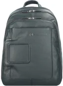 Torby na laptopy - Piquadro Vibe Plecaki biznesowe skórzana 43 cm przegroda na laptopa blau - miniaturka - grafika 1