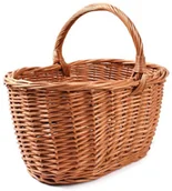 Kosze wiklinowe - Tin Tours Koszyk wiklinowy zakupowy grzybowy 45x31x21/37 cm - miniaturka - grafika 1