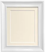 Ramki na zdjęcia - NA FRAMES BY POST FRAMES BY POST Scandi Vintage biała ramka zdjęcia z uchwytem w kolorze kości słoniowej i płytą nośną A1 do zdjęcia rozmiar A2 AP4620VWIvoryMountAndBBA1A2 - miniaturka - grafika 1