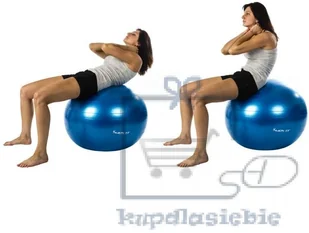 Movit Piłka gimnastyczna z pompką - 75 cm - srebrna - Piłki do ćwiczeń - miniaturka - grafika 8