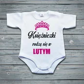 Body dla niemowląt - Poczpol Księżniczki rodzą się w ... - body niemowlęce PRZPOC-7-2487 - miniaturka - grafika 1