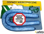 Sorbenty - R.E.I.S. SORB-OIL-SET25 - zestaw sorbentów do olejów ADR do szybkiego usuwania wycieków 25 l. - miniaturka - grafika 1