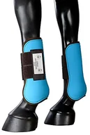 Akcesoria jeździeckie - Pfiff ochraniacze ochronne, dwukolorowe, turkusowo-brązowe kucyki 101410-160-Pony - miniaturka - grafika 1