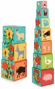 Scratch Europe Piramida edukacyjna FARMA 2 - Zabawki interaktywne dla dzieci - miniaturka - grafika 2