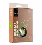 Akcesoria do oczyszczania twarzy - Gąbka konjac do mycia twarzy z aloesem (s) - miniaturka - grafika 1