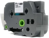 Taśmy do drukarek barwiące - Brother Taśma JetWorld Niebieski na Przezroczystym Zamiennik 36mm x 8m TZe-163 TZE163 TZ163 TZ-163 AZE163 AZE-163 - miniaturka - grafika 1