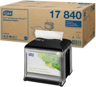 Tork Mały dozownik do serwetek w składce na stolik ABS szaro czarny Xpressnap Snack 272808 272808 - Wyposażenie lokali gastronomicznych - miniaturka - grafika 4