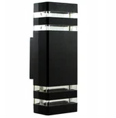 Lampy ogrodowe - SuperLed Elewacyjna LAMPA ogrodowa 6748 zewnętrzna OPRAWA ścienna outdoor IP54 czarna 6748 - miniaturka - grafika 1