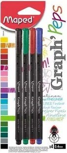 Maped Cienkopis Graph peps kolory basic 4 sztuki - Cienkopisy - miniaturka - grafika 2