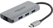 Huby USB - Delock 63252 stacja dokująca Przewodowa USB 3.2 Gen 1 (3.1 Gen 1) Type-C Szary 4043619632527 - miniaturka - grafika 1