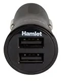 Ładowarki samochodowe - Hamlet Hamlet XPW12U234 ładowarka do telefonów komórkowych w samochodzie, zapalniczka samochodowa, 5 V, czarna XPW12U234 - miniaturka - grafika 1