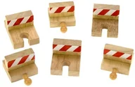 Pociągi dla dzieci - 4 Bloki Oporowe Do Kolejek Drewnianych BJT161 - miniaturka - grafika 1