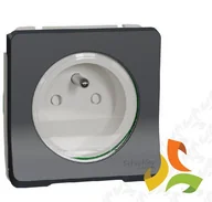 Gniazdka elektryczne - Schneider Electric MUREVA STYL Mechanizm gniazda 2P+PE (zaciski śrubowe) IP55 antracyt MUR38030 MUR38030/SCH - miniaturka - grafika 1