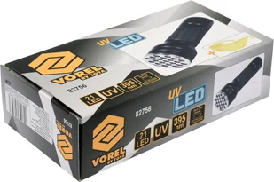 VOREL Latarka Latarka UV 21 LED 3 x 1,5V + okulary 82756 - Latarki - miniaturka - grafika 5
