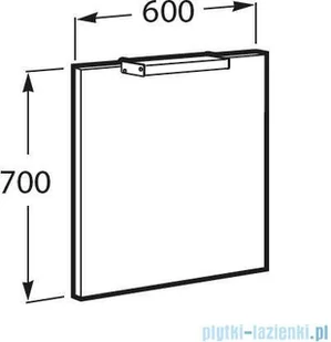 Roca Victoria-N Family lustro 60x70cm A812331406 - Lustra - miniaturka - grafika 2