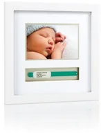 Ramki na zdjęcia - Pearhead p63012 I.D. Bracelet Frame Deluxe, ramka na zdjęcia do przechowywania z okazji narodzin Arm Bands, biały - miniaturka - grafika 1