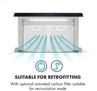 Klarstein Royal Flush Eco 60 Czarny (CGCH3-Royal-FlushEco) - Okapy kuchenne - miniaturka - grafika 8