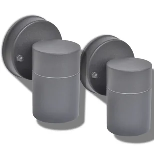 vidaXL Lampy ścienne zewnętrzne 2 szt., stal nierdzewna, dół - Lampy ścienne - miniaturka - grafika 4