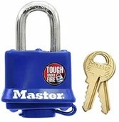 Kłódki - Master Lock 312eurd kłódki ze stali lamelliertem z pokryciem termoplast-40 MM - miniaturka - grafika 1