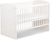 Łóżeczka i kojce - Klupś Łóżeczko KAROLINA II białe 120x60 - miniaturka - grafika 1