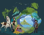 Fototapety - Komar Fototapeta Tangled IADX7-001 IADX7-001_opcje - miniaturka - grafika 1