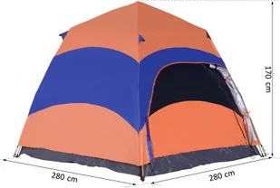 Outdoor Outsunny Outsunny NAMIOT QUICK-UP PODWÓJNA ŚCIANA wodoodporny z torbą i moskitierą 4250871267439 - Namioty - miniaturka - grafika 2