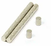 Magnesy - first4magnets Magnes Expert 3 mm średnicy x 4 mm grubości N42 magnes neodymowy - 0,35 kg pociągnięcie (opakowanie 20) F375-25 - miniaturka - grafika 1