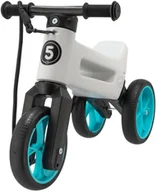 Rowerki biegowe - Funny Wheels rowerek dziecięcy Super Sport 2w1 biały/turkusowy - miniaturka - grafika 1