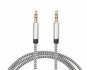 Kable - Libox Kabel Minijack 3.5 Minijack 3.5 1m Czarno-biały LB0094 - miniaturka - grafika 1