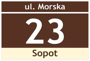 Tabliczka Adresowa z numerem domu tablica 30x20 cm - Numery na dom - miniaturka - grafika 3