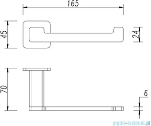 Omnires Nelson uchwyt na papier grafit NL80510GR - Wieszaki łazienkowe - miniaturka - grafika 2