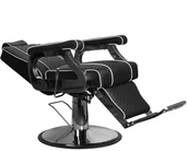 Fotele fryzjerskie - GABBIANO ACTIVESHOP FOTEL BARBERSKI PAULO CZARNY AS_125390 - miniaturka - grafika 1