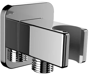 Omnires Przyłącze kątowe z uchwytem na słuchawkę chrom 8815 8815 - Akcesoria łazienkowe - miniaturka - grafika 2