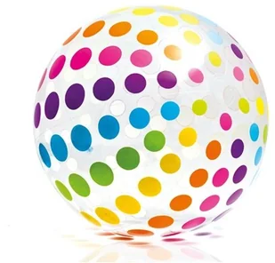 Intex Duża dmuchana piłka plażowa 80 cm 59065 59065 - Piłki dla dzieci - miniaturka - grafika 5