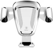 Uchwyty samochodowe do telefonów - Baseus Uchwyt na Kratkę Gravity Car Mount Srebrny - miniaturka - grafika 1