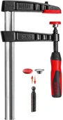 Imadła i ściski - Bessey TG16-2K klamra Zacisk stolarski 16 cm Aluminium, Czarny, Czerwony, Śrubowa zwornica stolarska - miniaturka - grafika 1