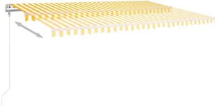 VidaXL Lumarko Automatycznie zwijana markiza, LED i czujnik wiatru, 500x350 cm 3069032 VidaXL - Markizy - miniaturka - grafika 18