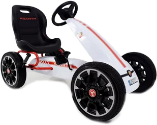 Super-Toys WIELKI LICENCJONOWANY GOKART FIAT ABARTH KOŁA EVA JAKOŚĆ /PB9388A PB-9388A-BIAŁY - Jeździki dla dzieci Super-Toys WIELKI LICENCJONOWANY GOKART FIAT ABARTH KOŁA EVA JAKOŚĆ /PB9388A PB-9388A-BIAŁY - Jeździki dla dzieci - miniaturka - grafika 3