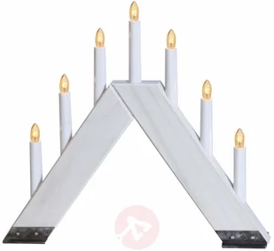 Best Season Świecznik VIKING o nowoczesnym designie, biały - Oświetlenie świąteczne - miniaturka - grafika 4