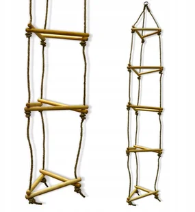 Huśtawka Podwójna Drabinka dla Dzieci 200cm 50kg - Place zabaw - miniaturka - grafika 2