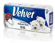 Papier toaletowy - Velvet PAP.TOAL.DELIK.BIAŁY 8R - miniaturka - grafika 1