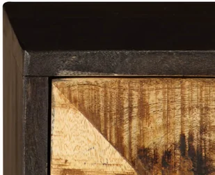 vidaXL Szafka z litego drewna mango, 85 x 30 x 75 cm - Komody - miniaturka - grafika 4